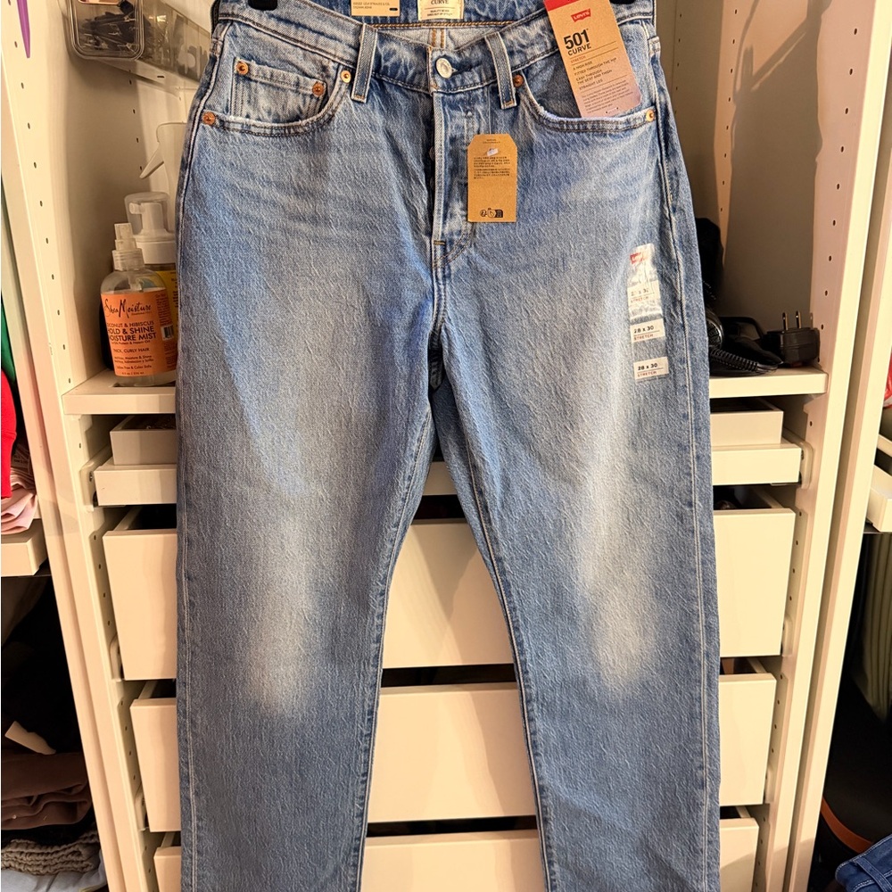 Levi's Men's Light Blue Straight Jeans